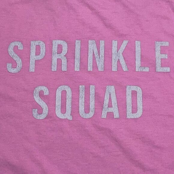 Pink and Heather Gray Sprinkle Squad Tee - Picture 1 of 5